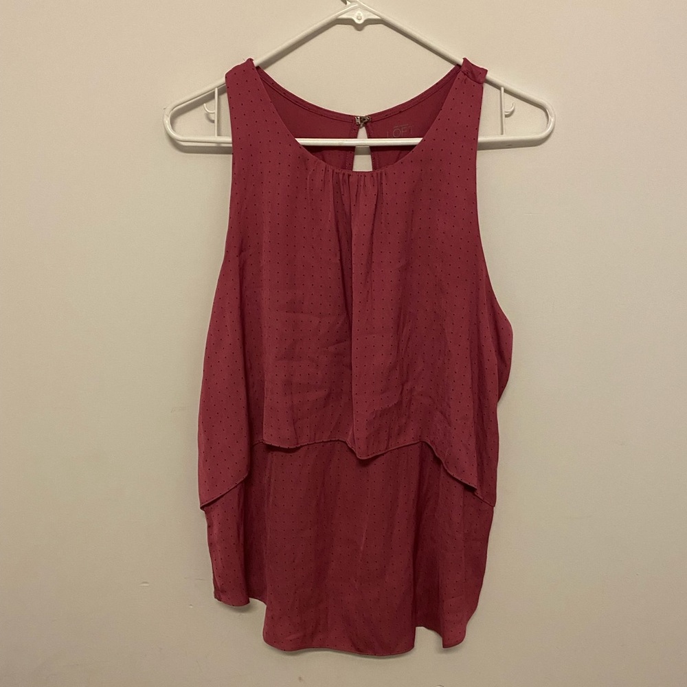 Loft large pink top